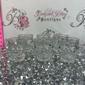 Clear Skull Shot Glasses Set